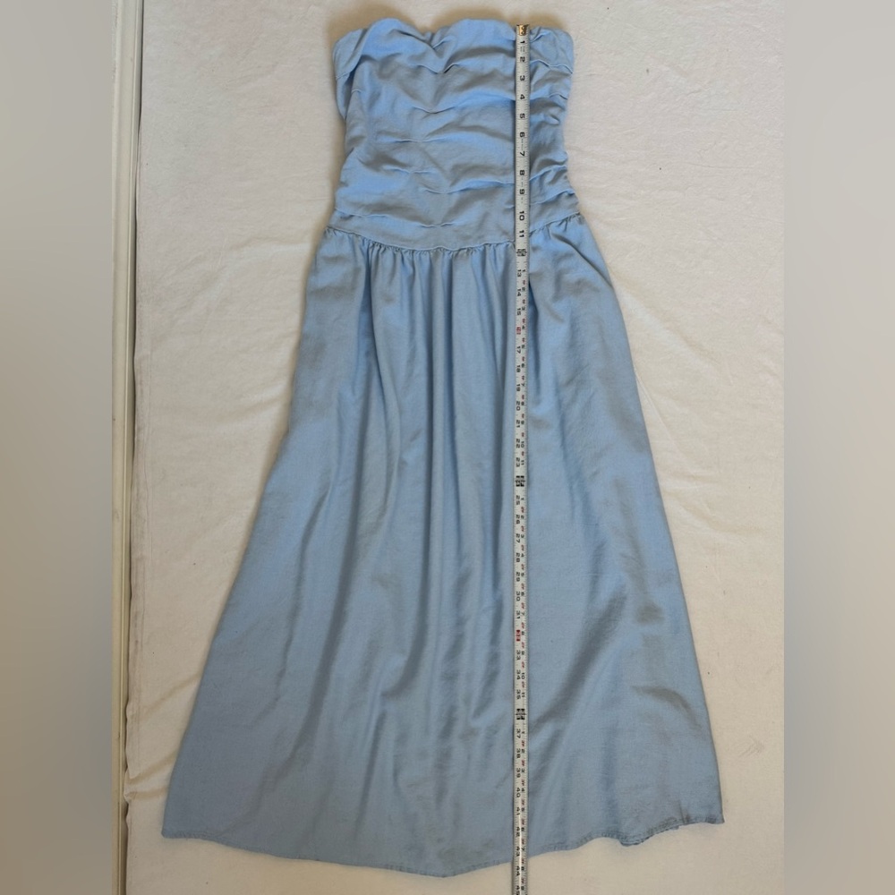 Universal Thread Light Blue Strapless Maxi Dress … - image 6